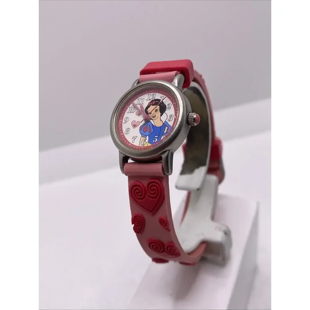 Seiko Womens Snow White Disney Watch Works New Batteey